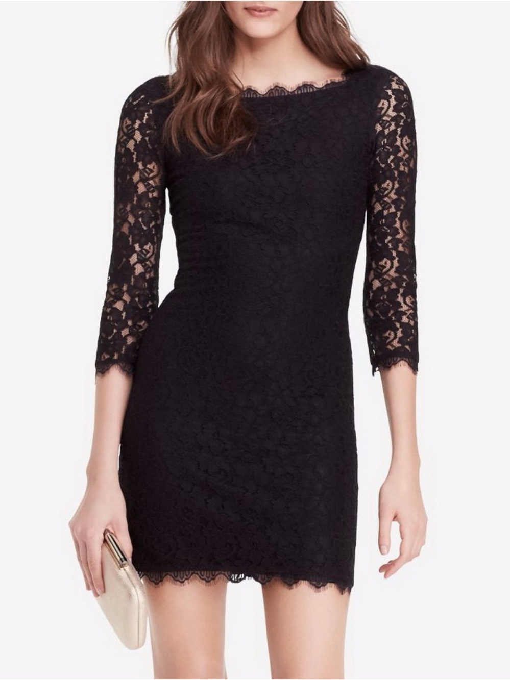 Diane Von Furstenberg Women’s Zarita Lace Dress Mini Size 6